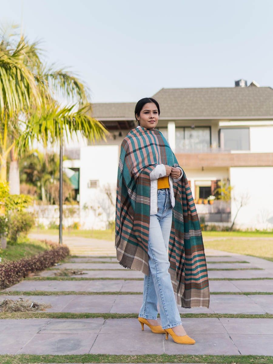 pashmina check stoles