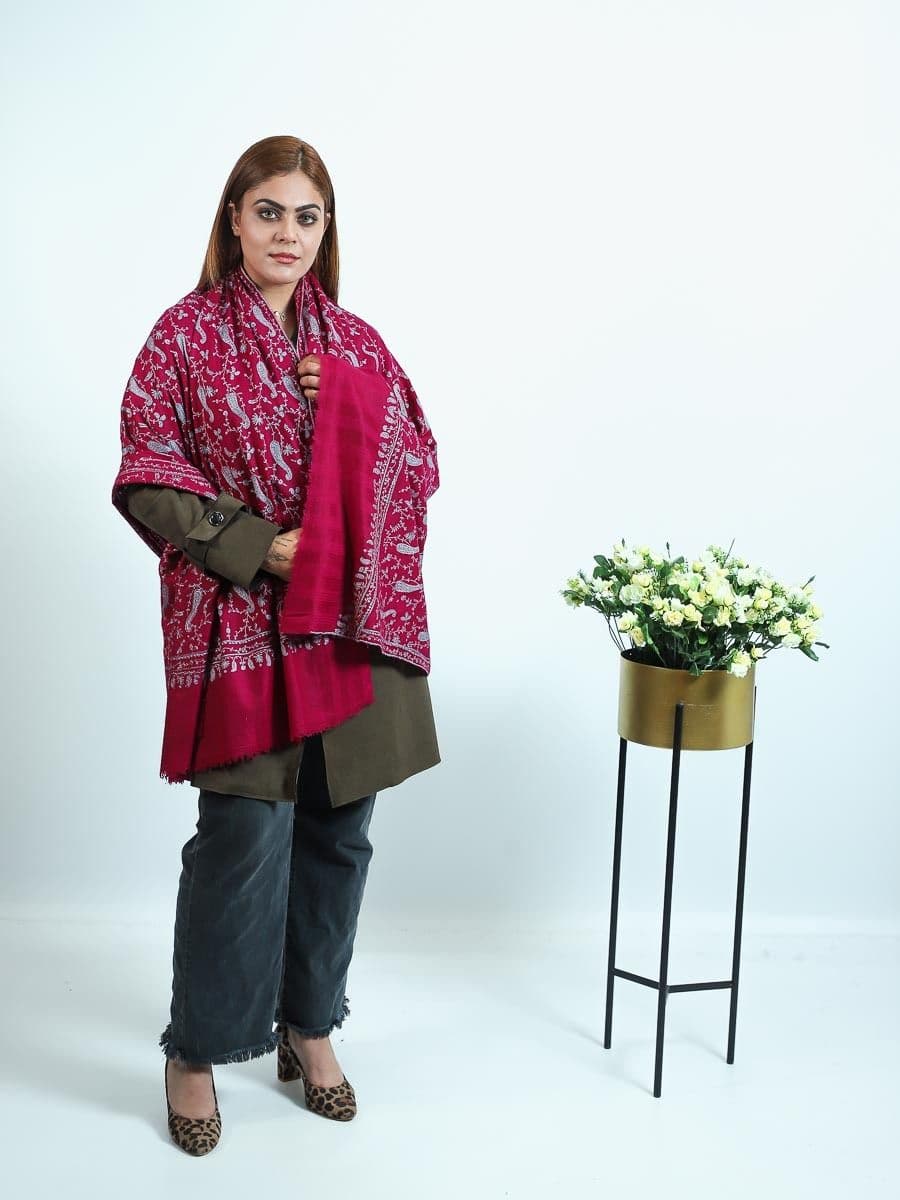pashmina hand embroidery shawls