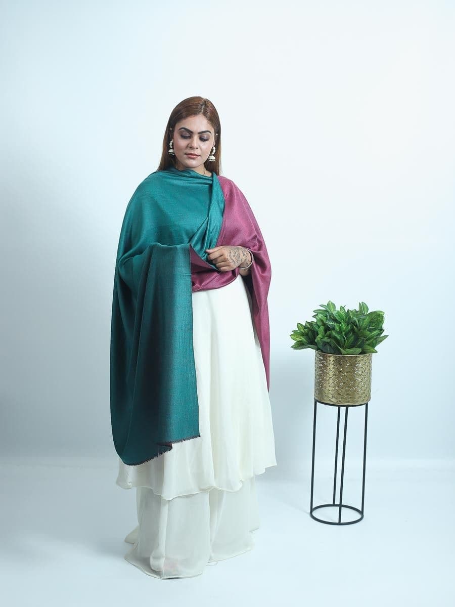 pashmina reversible shawl