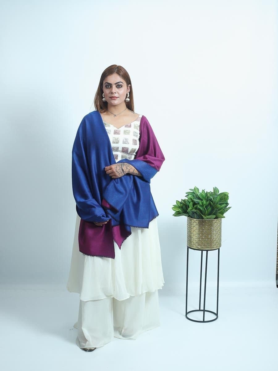 pashmina reversible shawl