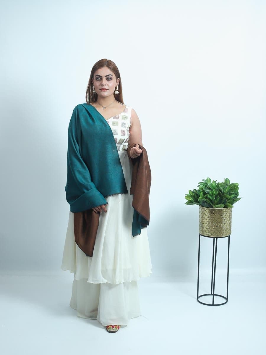 pashmina reversible shawl